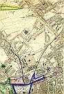 Upper Holloway, North Metropolitan Railway 1866, Lower Holloway, Great Northern Railway, City Prison, Camden Town, Metropolitan Cattle Market, Pentonville Prison, North London Railway, & Barnsbury; & References No 1, No 1, No 5, No 7, No 20, 38, & 125