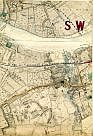 Fulham, Hammersmith & City Railway, Market Gardens, The Town Meadows, River Thames, Putney Bridge, Wandsworth Pier, River Wandle, London & South West Railway (Richmond and Windsor Branch), Wandsworth, & South Field
